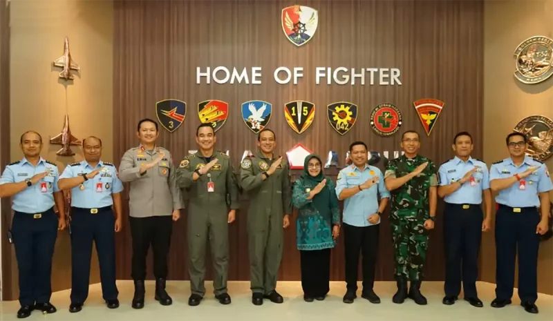 Bupati Magetan silaturahmi ke Danlanud Iswahyudi. foto/prokopim