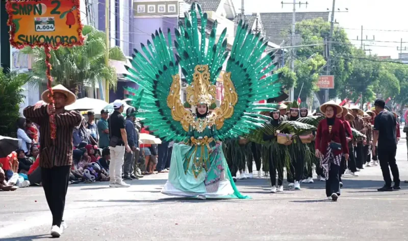 Salah satu peserta pawai budaya Kabupaten Magetan. foto/kominfo.magetan