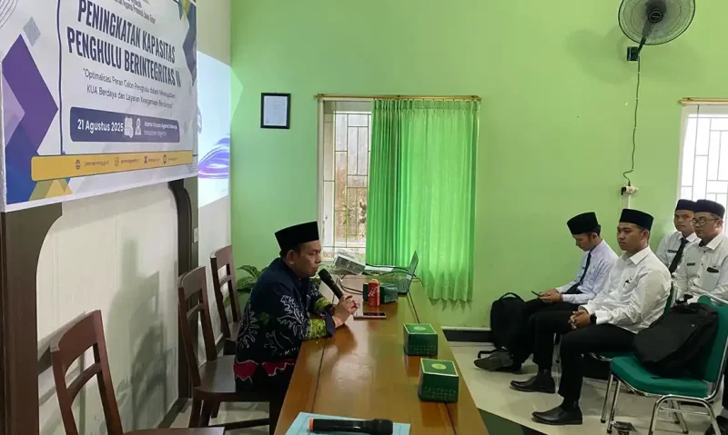 Peningkatan kapasitas kepenghuluan kepada CPNS Penghulu yang tersebar di Wilayah Kerja Madiun.foto/APRI jatim