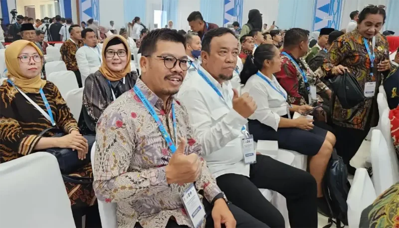 Wabup Magetan dan Wakil ketua DPRD Magetan hadiri rakornas produk hukum daerah. foto/prokopim.magetan