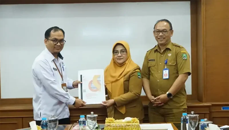 Bupati Magetan terima tim BPS Magetan. foto/prokopim