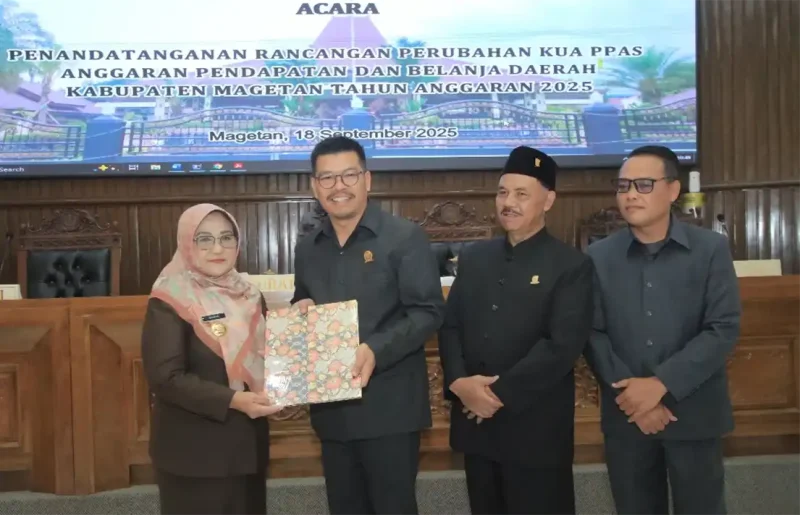 Bupati Magetan dan DPRD. foto/propkopim